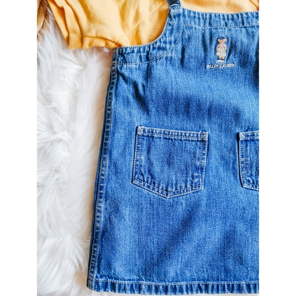 Vintage Ralph Lauren Denim Overall Dress Size 4T - Picture 3 of 8